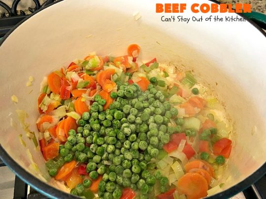 Beef Cobbler | Can't Stay Out of the Kitchen | this sumptuous #beef entree is so hearty, filling and satisfying. It's the perfect comfort food for cold, winter nights. #beefpotpie #biscuits 