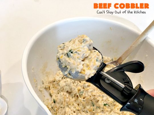 Beef Cobbler | Can't Stay Out of the Kitchen | this sumptuous #beef entree is so hearty, filling and satisfying. It's the perfect comfort food for cold, winter nights. #beefpotpie #biscuits 