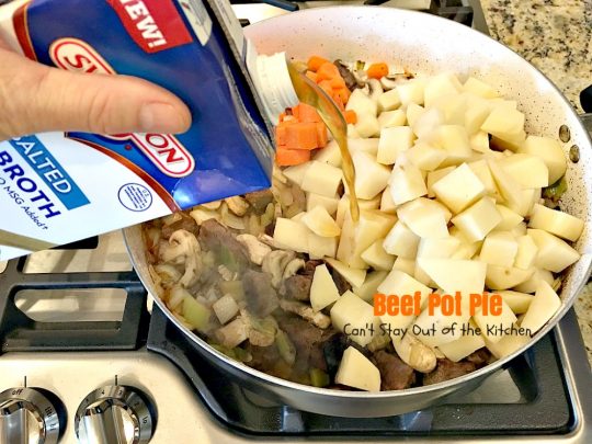 Beef Pot Pie | Can't Stay Out of the Kitchen | the most succulent and amazing #beefpotpie ever! You won't want to make any other recipe after trying this! #beef #potpie
