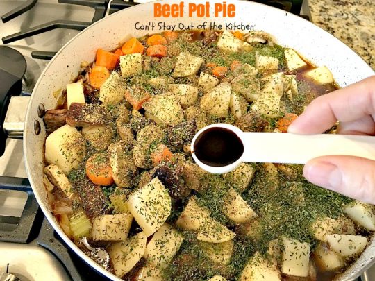 Beef Pot Pie | Can't Stay Out of the Kitchen | the most succulent and amazing #beefpotpie ever! You won't want to make any other recipe after trying this! #beef #potpie