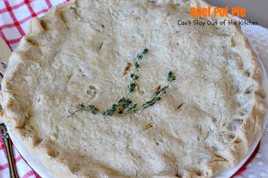 Beef Pot Pie | Can't Stay Out of the Kitchen | the most succulent and amazing #beefpotpie ever! You won't want to make any other recipe after trying this! #beef #potpie
