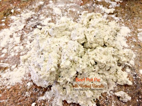 Beef Pot Pie with Herbed Biscuits | Can't Stay Out of the Kitchen | one of the most amazing and delicious #beefpotpie recipes you'll ever eat. These #homemade #biscuits are #glutenfree but you can use regular flour, too. #beef #veggies