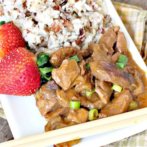 Beef Teriyaki | Can't Stay Out of the Kitchen | sumptuous main dish that's perfect for either family or company dinners. Easy 5-ingredient recipe takes only a couple minutes to prepare and slow cooks in the oven. #beef