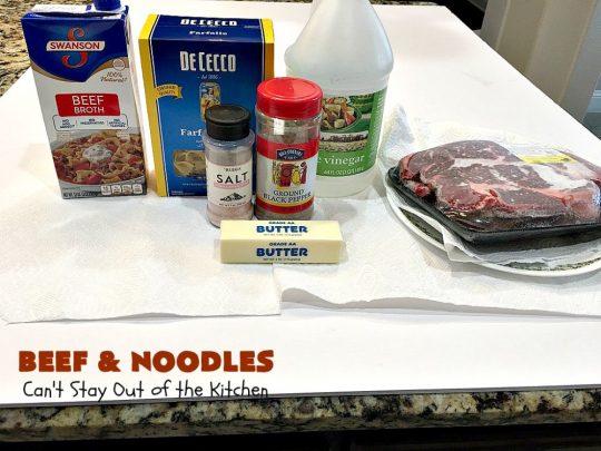 Beef and Noodles | Can't Stay Out of the Kitchen | this fantastic #GooseberryPatch #recipe is comfort food for the soul! It's savory, scrumptious & so welcome on cold, winter nights when you want something to warm you up. Easy, delicious & kid-friendly. #beef #SlowCooker #Noodles #Pasta #BeefEntree #BeefAndNoodles