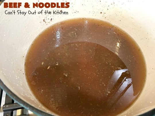Beef and Noodles | Can't Stay Out of the Kitchen | this fantastic #GooseberryPatch #recipe is comfort food for the soul! It's savory, scrumptious & so welcome on cold, winter nights when you want something to warm you up. Easy, delicious & kid-friendly. #beef #SlowCooker #Noodles #Pasta #BeefEntree #BeefAndNoodles