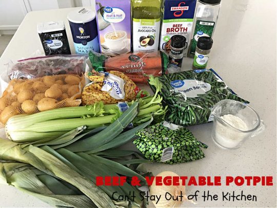 Beef & Vegetable Potpie | Can't Stay Out of the Kitchen | scrumptious #Potpie #recipe with #StewBeef seasoned with #MontrealSteakSeasoning, #potatoes, #carrots, #peas, #GreenBeans & corn in a delicious, flaky #HomemadePieCrust. Every bite is mouthwatering, irresistible comfort food! #beef #BeefAndVegetablePotPie