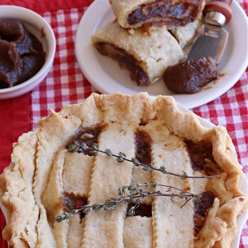 Beef & Vegetable Potpie | Can't Stay Out of the Kitchen | scrumptious #Potpie #recipe with #StewBeef seasoned with #MontrealSteakSeasoning, #potatoes, #carrots, #peas, #GreenBeans & corn in a delicious, flaky #HomemadePieCrust. Every bite is mouthwatering, irresistible comfort food! #beef #BeefAndVegetablePotPie