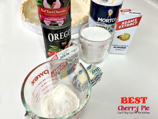 BEST Cherry Pie | Can't Stay Out of the Kitchen | this is the BEST #cherrypie ever! Almond extract and tart #cherries combine for the most scrumptious #dessert you'll ever bake.