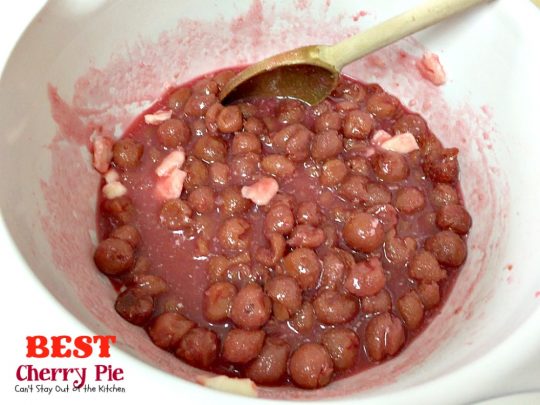 BEST Cherry Pie | Can't Stay Out of the Kitchen | this is the BEST #cherrypie ever! Almond extract and tart #cherries combine for the most scrumptious #dessert you'll ever bake.
