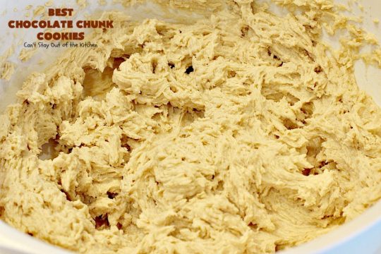 Best Chocolate Chunk Cookies | Can't Stay Out of the Kitchen | these outrageous #cookies start with a #copycat recipe for #MrsFields cookies & use loads of #chocolate chunks. They're heavenly. #dessert #tailgating