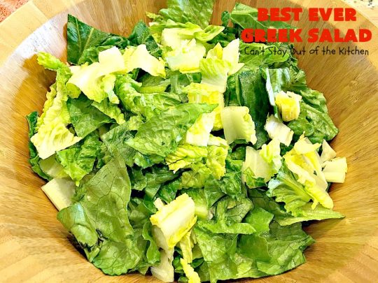 Best Ever Greek Salad | Can't Stay Out of the Kitchen | this fabulous #GreekSalad recipe is the best ever! The homemade #saladdressing makes this #salad absolutely terrific. It's perfect for company, #holidays like #MothersDay #FathersDay & birthdays. #glutenfree #fetacheese #olives