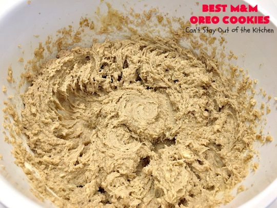 Best M&M Oreo Cookies | Can't Stay Out of the Kitchen | these #cookies will have you drooling after the first bite! #Oreos & #M&Ms taste so superb in this fantastic #chocolate #dessert. Terrific for #holiday baking. #tailgating