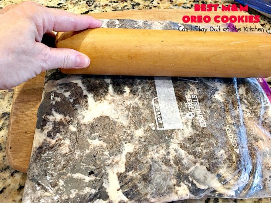Best M&M Oreo Cookies | Can't Stay Out of the Kitchen | these #cookies will have you drooling after the first bite! #Oreos & #M&Ms taste so superb in this fantastic #chocolate #dessert. Terrific for #holiday baking. #tailgating
