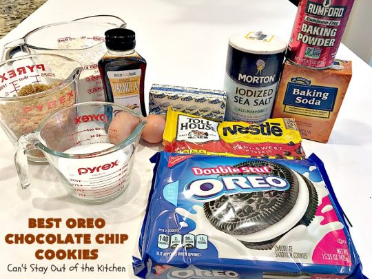 Best Oreo Chocolate Chip Cookies | Can't Stay Out of the Kitchen | these rich & decadent #cookies are filled with #Oreos & #chocolate chips. They are divine. Fantastic for #holiday parties & #tailgating. #dessert