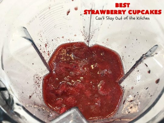 Best Strawberry Cupcakes | Can't Stay Out of the Kitchen | these spectacular #Strawberry #Cupcakes will have you drooling from the first bite. Terrific for company & #holidays like #FathersDay. We also like to make them for #ValentinesDay, #Christmas & baby showers! #BestStrawberryCupcakes #dessert #StrawberryDessert