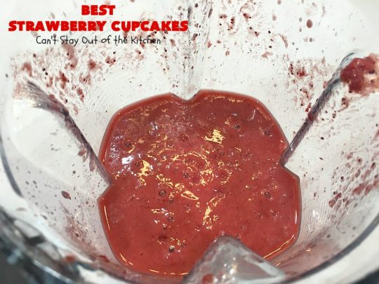 Best Strawberry Cupcakes | Can't Stay Out of the Kitchen | these spectacular #Strawberry #Cupcakes will have you drooling from the first bite. Terrific for company & #holidays like #FathersDay. We also like to make them for #ValentinesDay, #Christmas & baby showers! #BestStrawberryCupcakes #dessert #StrawberryDessert
