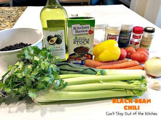 Black Bean Chili | Can't Stay Out of the Kitchen | fabulous #blackbean #chili recipe that's perfect for cold, winter days. It's healthy, #vegan, #glutenfree & #cleaneating. #TexMex #soup #MeatlessMondays