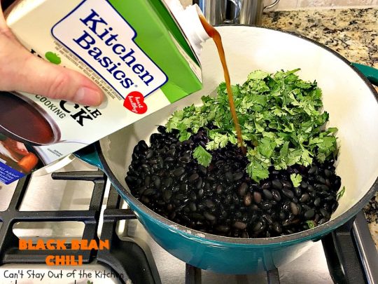 Black Bean Chili | Can't Stay Out of the Kitchen | fabulous #blackbean #chili recipe that's perfect for cold, winter days. It's healthy, #vegan, #glutenfree & #cleaneating. #TexMex #soup #MeatlessMondays