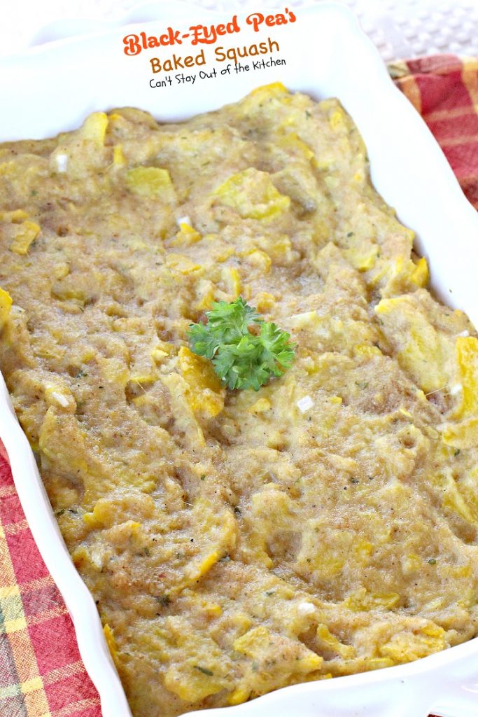 Black-Eyed Pea's Baked Squash | Can't Stay Out of the Kitchen | amazing #copycat recipe of their wonderful #yellowsquash #casserole. Wonderful #sidedish for the #holidays.