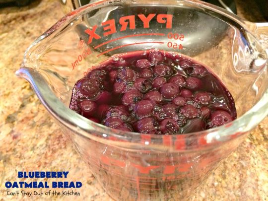 Blueberry Oatmeal Bread | Can't Stay Out of the Kitchen | this is a fantastic #YeastBread for the #breadmaker! This light and fluffy #BlueberryBread is not dense and heavy like many sweet #bread #recipes. It can be ready to bake in about 5 minutes! Terrific for #breakfast or as a #DinnerBread since it's not overly sweet. #BlueberryOatmealBread #Oatmeal #blueberries