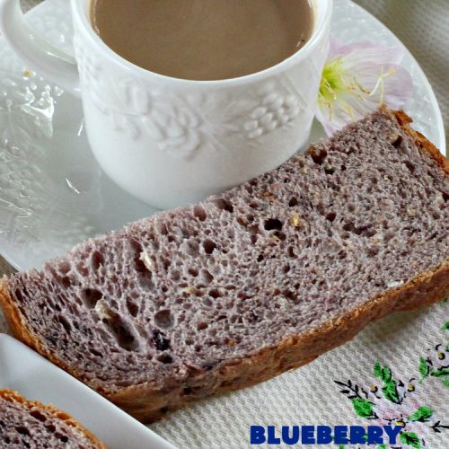 Blueberry Oatmeal Bread | Can't Stay Out of the Kitchen | this is a fantastic #YeastBread for the #breadmaker! This light and fluffy #BlueberryBread is not dense and heavy like many sweet #bread #recipes. It can be ready to bake in about 5 minutes! Terrific for #breakfast or as a #DinnerBread since it's not overly sweet. #BlueberryOatmealBread #Oatmeal #blueberries