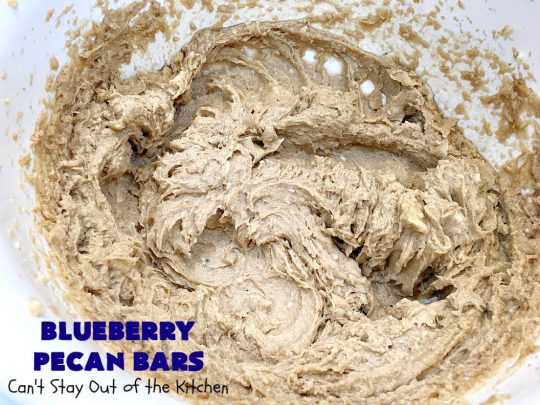 Blueberry Pecan Bars | Can't Stay Out of the Kitchen | these luscious, crunchy bar-type #cookies are filled with dried #blueberries, #pecans & #coconut. They're outrageously addictive! #tailgating #dessert #brownies #BlueberryDessert #BlueberryPecanBars