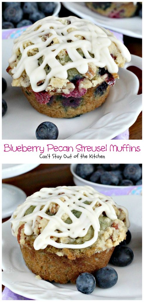 Blueberry Pecan Streusel Muffins | Can't Stay Out of the Kitchen | most scrumptious, delectable #blueberry #muffins ever! #breakfast
