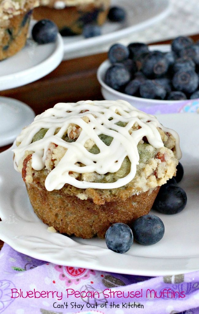 Blueberry Pecan Streusel Muffins | Can't Stay Out of the Kitchen | most scrumptious, delectable #blueberry #muffins ever! #breakfast