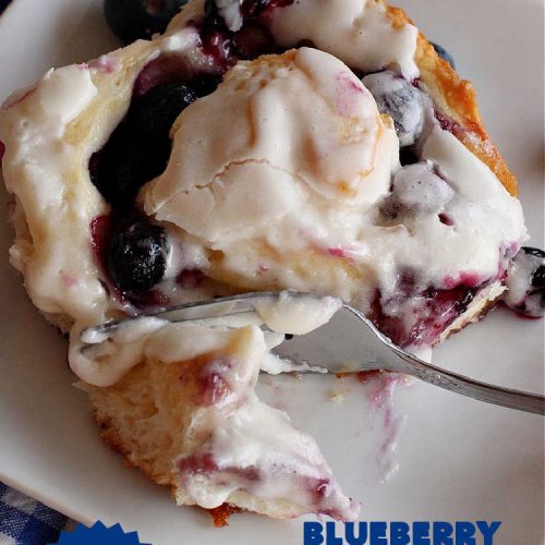 Blueberry Sweet Rolls | Can't Stay Out of the Kitchen | the most awesome #SweetRolls ever! These heavenly #rolls are filled with fresh #blueberries & iced with a luscious #buttercream frosting. Every bite will have you drooling! On top of that you don't have to hand-knead the dough! Great for a weekend, company or #holiday #breakfast. #HolidayBreakfast #ValentinesDay #brunch #BlueberrySweetRolls