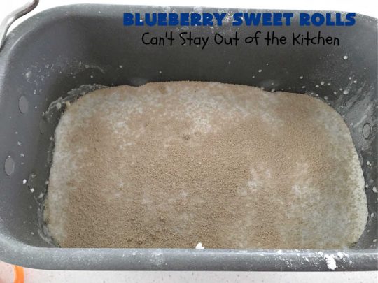 Blueberry Sweet Rolls | Can't Stay Out of the Kitchen | the most awesome #SweetRolls ever! These heavenly #rolls are filled with fresh #blueberries & iced with a luscious #buttercream frosting. Every bite will have you drooling! On top of that you don't have to hand-knead the dough! Great for a weekend, company or #holiday #breakfast. #HolidayBreakfast #ValentinesDay #brunch #BlueberrySweetRolls