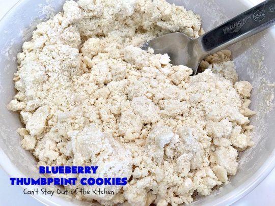 Blueberry Thumbprint Cookies | Can't Stay Out of the Kitchen | these festive & beautiful #Christmas #cookies will have you salivating after the first bite. Perfect for #holiday parties like Christmas & #NewYearsDay. #dessert #blueberries #cookies #HolidayDessert #BlueberryDessert #ChristmasCookieExchange #ChristmasCookie