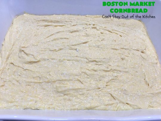 Boston Market Cornbread | Can't Stay Out of the Kitchen | This is the BEST #copycat #recipe for #BostonMarketCornbread ever! It only uses 5 ingredients & is so easy to make. This spectacular #cornbread is great for company & #holidays like #MothersDay or #FathersDay. We enjoy it with any kind of entree. #BostonMarket #SweetCornbread #MothersDaySideDish #FathersDaySideDish #FavoriteCornbreadRecipe #BestCornbreadRecipe #JiffyCornMuffinMix