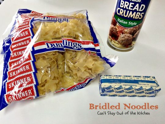 Bridled Noodles | Can't Stay Out of the Kitchen| delicious #Amish #casserole that's so quick and easy to make. It's wonderful served for #holiday dinners or any time you want #noodles as a side dish.