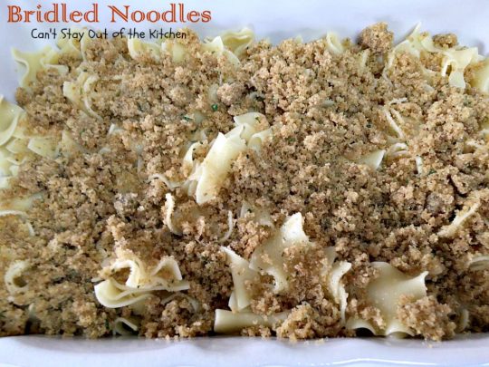 Bridled Noodles | Can't Stay Out of the Kitchen| delicious #Amish #casserole that's so quick and easy to make. It's wonderful served for #holiday dinners or any time you want #noodles as a side dish.