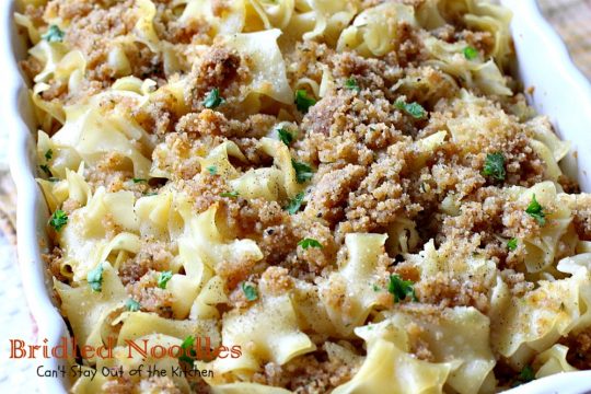 Bridled Noodles | Can't Stay Out of the Kitchen| delicious #Amish #casserole that's so quick and easy to make. It's wonderful served for #holiday dinners or any time you want #noodles as a side dish.