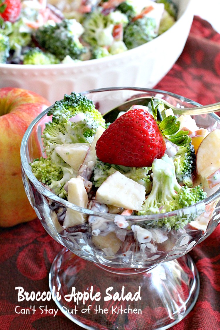 Broccoli Apple Salad | Can't Stay Out of the Kitchen