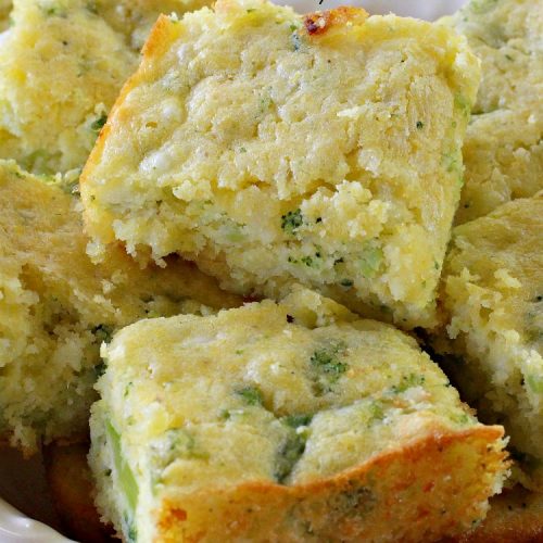 Broccoli Bread | Can't Stay Out of the Kitchen | this delicious #broccoli #cornbread is terrific as a side for soups & chili. Quick, easy and so delicious. #bread #BroccoliBread #cornmeal #cheese