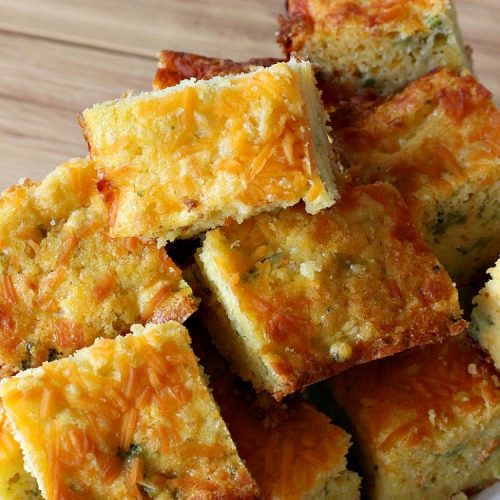 Broccoli Cheese Cornbread | Can't Stay Out of the Kitchen | this delicious #cornbread #recipe uses two kinds of #cheese. It's a wonderful #SideDish for any main dish meal or for #holidays like #Easter or #MothersDay. #Broccoli #CheddarCheese #BroccoliCornbread #BroccoliCheeseCornbread