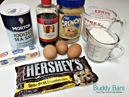 Buddy Bars | Can't Stay Out of the Kitchen | these amazing #brownies combine #chocolate and #peanutbutter making the best "buddy" combination ever! #dessert #cookie