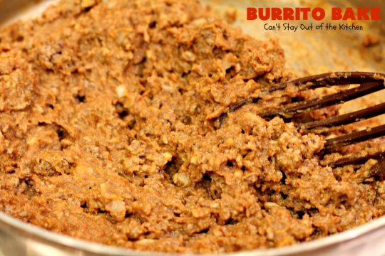 Burrito Bake | Can't Stay Out of the Kitchen | this incredibly easy #TexMex entree is layered with #crescentrolls, a #beef & #refriedbeans mixture, two cheeses & topped with olives, tomatoes & lettuce. It's served with #salsa & #guacamole for a fabulous one-dish meal that's perfect for weeknight suppers or company dinners.
