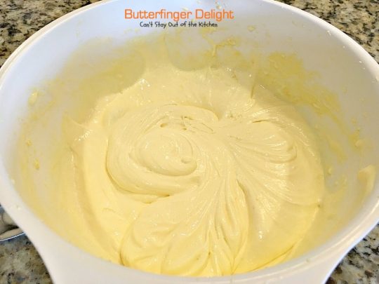 Butterfinger Delight | Can't Stay Out of the Kitchen | sensational #icecream #dessert made with #butterfinger bars! One of my best desserts ever! #chocolate