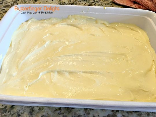 Butterfinger Delight | Can't Stay Out of the Kitchen | sensational #icecream #dessert made with #butterfinger bars! One of my best desserts ever! #chocolate