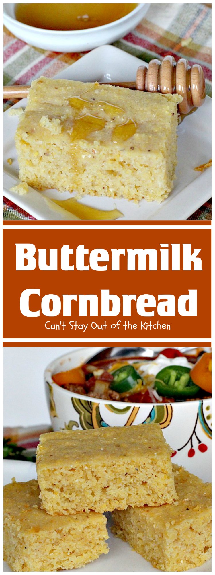 Buttermilk Cornbread | Can't Stay Out of the Kitchen