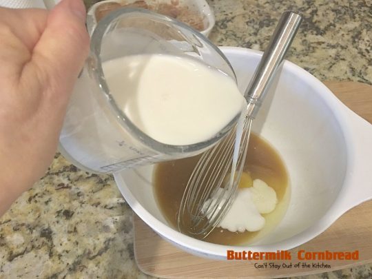 Buttermilk Cornbread | Can't Stay Out of the Kitchen | delicious classic #cornbread recipe with #honey and #buttermilk to make it moist. Great with soup or chili.