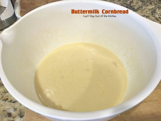 Buttermilk Cornbread | Can't Stay Out of the Kitchen | delicious classic #cornbread recipe with #honey and #buttermilk to make it moist. Great with soup or chili.