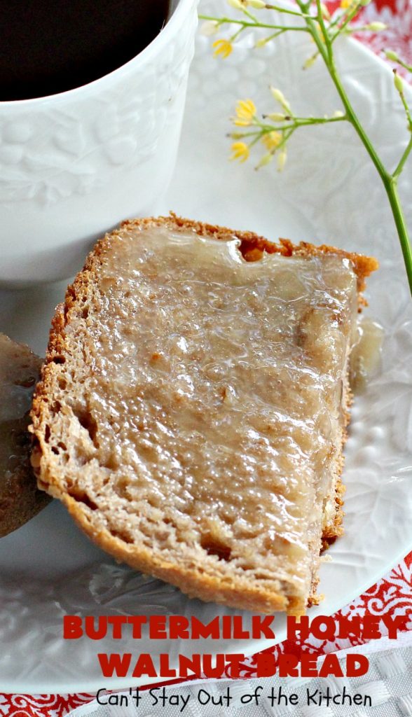 Butternut Honey Walnut Bread | Can't Stay Out of the Kitchen | this fantastic #HomemadeBread is made with wholesome ingredients including #WholeWheatFlour, #honey, #walnuts & #Oatmeal. It's a terrific #bread to serve for #breakfast or dinner. So easy since it's made in the #Breadmaker. #Holiday #buttermilk #HolidayBreakfast #BreadmakerBread #ButtermilkHoneyWalnutBread #Healthy #HealthyHomemadeBread