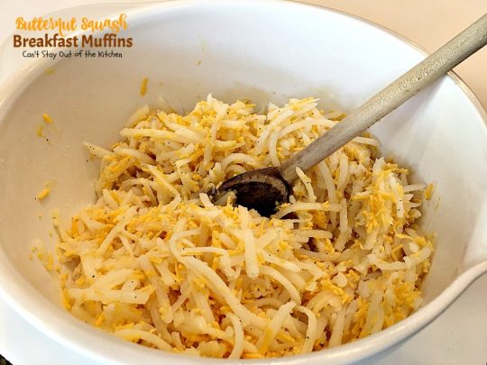 Butternut Squash Breakfast Muffins | Can't Stay Out of the Kitchen | Oh my goodness we LOVED these #breakfast #muffins. These are made with #butternutsquash and so divine! #vegetarian #glutenfree