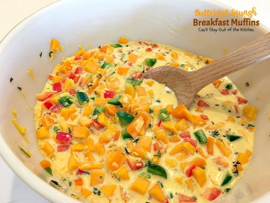 Butternut Squash Breakfast Muffins | Can't Stay Out of the Kitchen | Oh my goodness we LOVED these #breakfast #muffins. These are made with #butternutsquash and so divine! #vegetarian #glutenfree