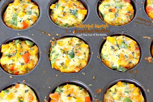Butternut Squash Breakfast Muffins | Can't Stay Out of the Kitchen | Oh my goodness we LOVED these #breakfast #muffins. These are made with #butternutsquash and so divine! #vegetarian #glutenfree