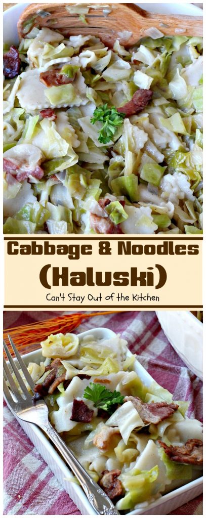 Cabbage and Noodles (Czechoslovakian Haluski) | Can't Stay Out of the Kitchen